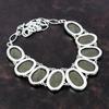 Collana Larvikite Gioielli antichi Collana in argento sterling 925 Collana a catena regolabile fatta a mano Gioielli originali con pietre preziose Regalo per un amico