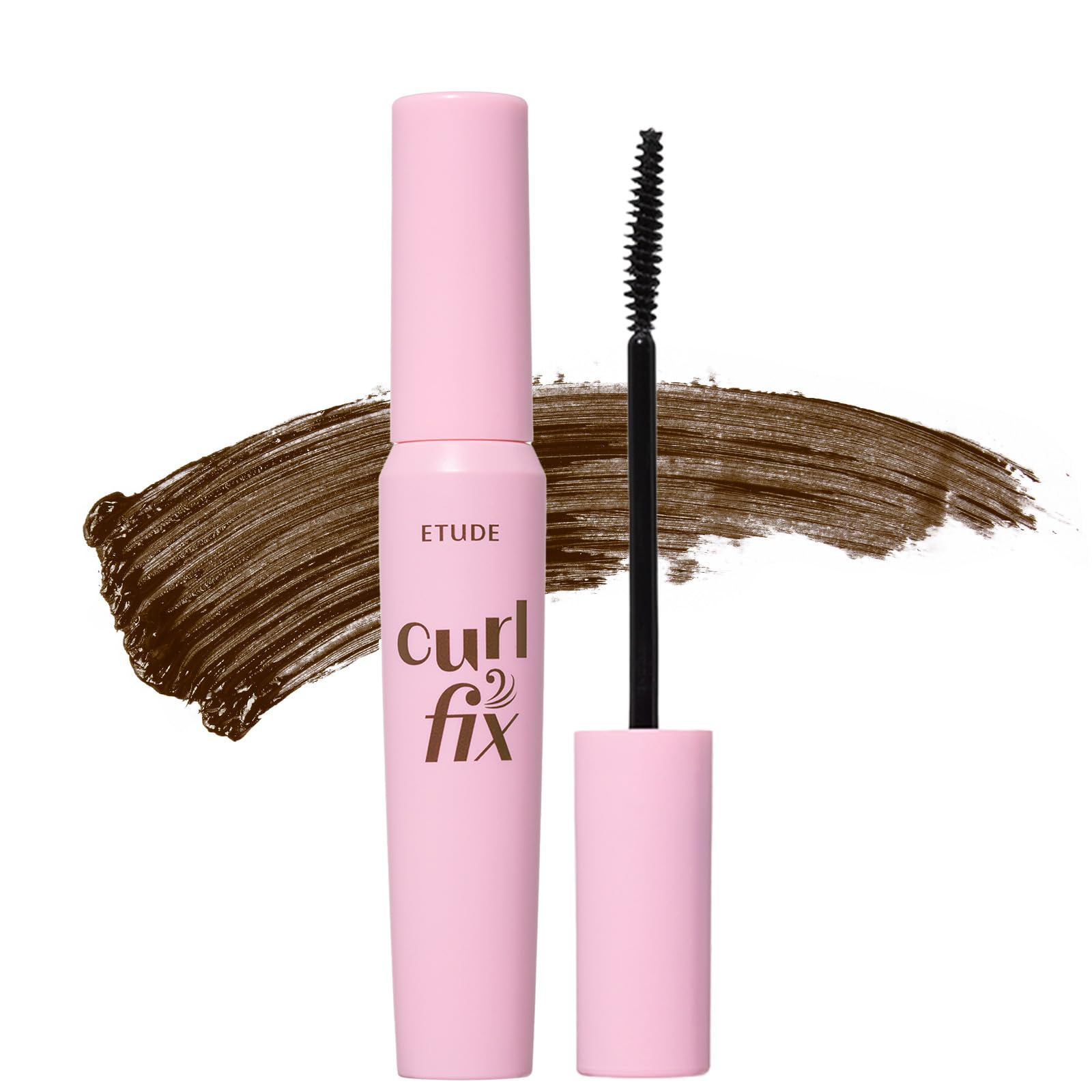 

Туш для вій ETUDE Curl Fix Brown 8g, водостійка, коричнева, з фіксацією вій, вій у стилі Idol, нарощування вій [Etude Official] коричневий