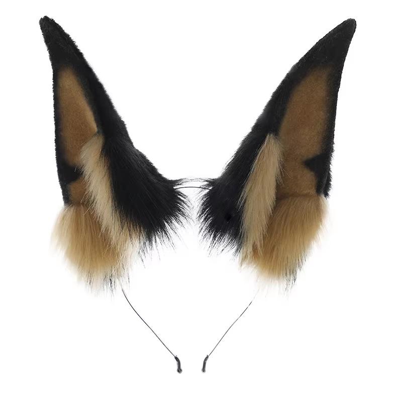 Simulated Hair Handmade Plush Unisex Lifelike Anime Conventions Cosplay Ear Headband