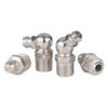 Nickel-Plated Iron Bent Grease Nipple Grease Gun Head M6-M14 G1/8