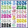 32inch 2026 Foil Balloons Color New Year Party Decorations Anniversary Supplies 12 Inch Glitter Latex Balloons Photo Booth Props