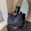 Lightweight Casual Nyl Bag for Women Summer Simple Large Capacity Single Shoulder Commuter Bag Versatile Fitness Yoga Tote Bag