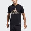 adidas Panda Print Crew Neck Sport Short-Sleeve T-Shirt Unisex Tops Black GP1850