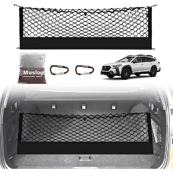 Muslogy Truck Bed Cargo Net Compatible With Honda Ridgeline 2017-2024 2025 Accessories Storage Organizer Pickup Truck Bed Envelope Style Cargo Net