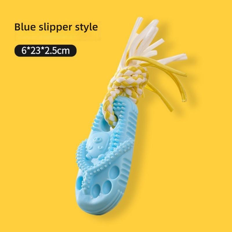 Pet Molar Tooth Cleaning Dog Bite Toy Slippers OEM_ODM Supplier Resistant Physical Consumption Pet Toys