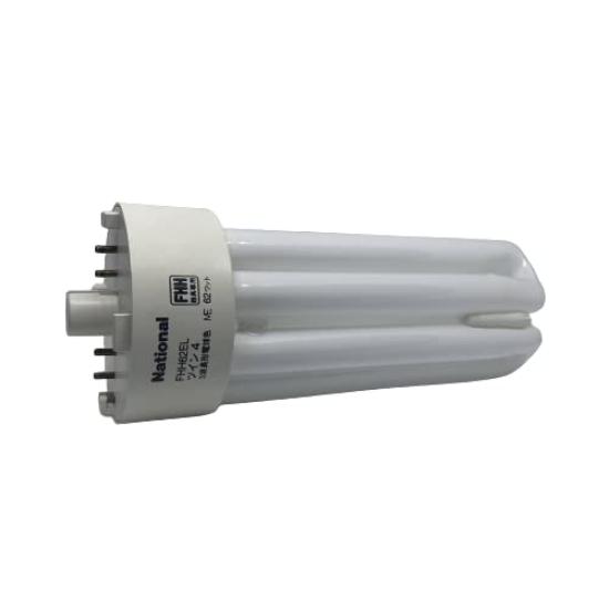National Twin Fluorescent Lamp, Twin 4 Compact Fluorescent Lamp, 3-Wavelength Warm White, Palook Warm White, 62 Watts, for FHH Fixtures Only, 3000K