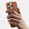 Business Luxury Strong Magnetic Cards Solt Phone Case for iPhone 17 Pro Max 16 Plus 15 14 13 12 Shockproof Slim Fit Stand Cover
