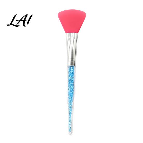 Non-slip Handle Face Brush Silicone Mask Applicator Brush Facial Mud with Non-Slip Skin-friendly Rhinestone Handle Hairless Clay Tools арбуз красный