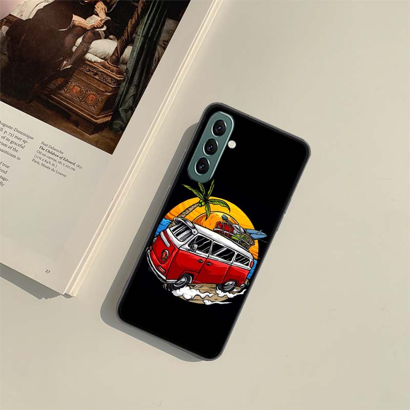 Summer Overseas Travel van Phone Case For Samsung A55 A35 A25 A15 A54 A34 A24 A14 A70 A71 A50 A51 A17 A05S Galaxy A40 A41A30 A31