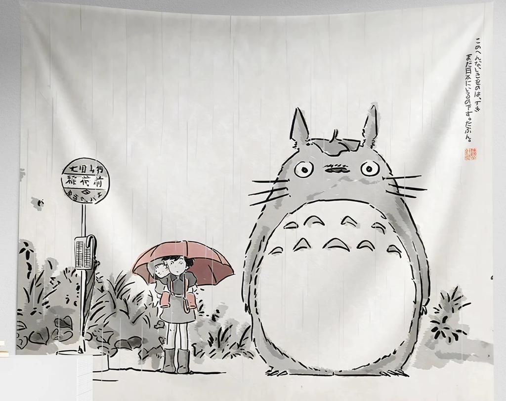 Calda e Curativa Disegnata a Mano Classico Anime Giapponese Unico Arazzo Decorazione da Parete Arte da Parete Esposizione per la Casa Regalo