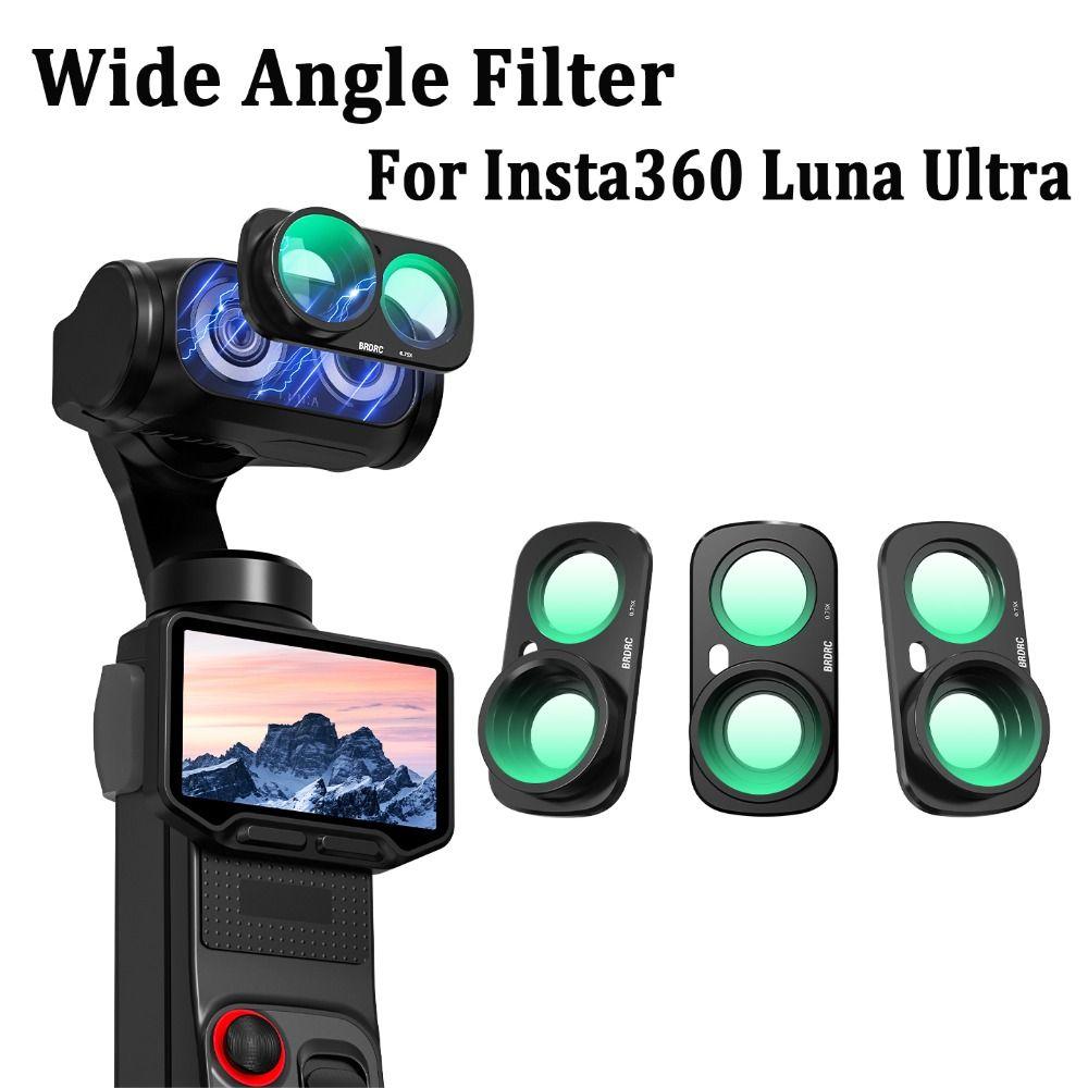 Obiettivo Grandangolare FOV a 115° per Accessori Fotocamera Gimbal Insta360 Luna Ultra