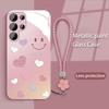 Love Smiley Face Suitable for Samsung S23ULTRA Mobile Phone Case S24 Girl S22 Skin Friendly A53 Sense A34 All Inclusive A1