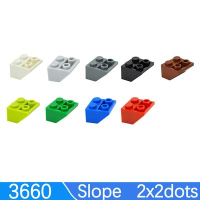 50 Stück Zubehör Dicke Steine 3660 Dachziegel 2x2 45° Dach Umgekehrte Neigung Hausfassade Bausteine Pädagogisches Zusammenbauen Kinderspielzeug