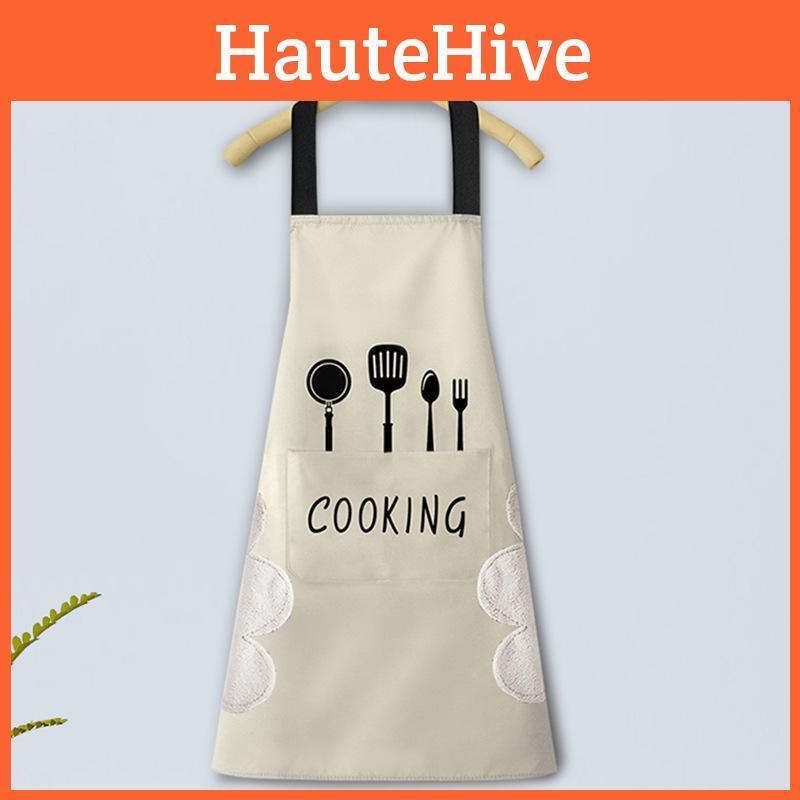 Sling Aprons Fork Wipes Kitchen Waterproof Oil Resistant Thicken Oversizeds