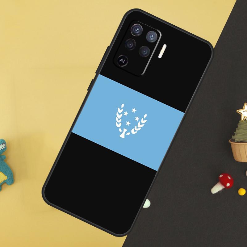 Kosrae Flag Case For Oppo A96 A76 A16 A17 A57 A60 A40 A80 A18 A38 A58 A78 A98 A15 A54 A74 A94 A6 A5 Pro