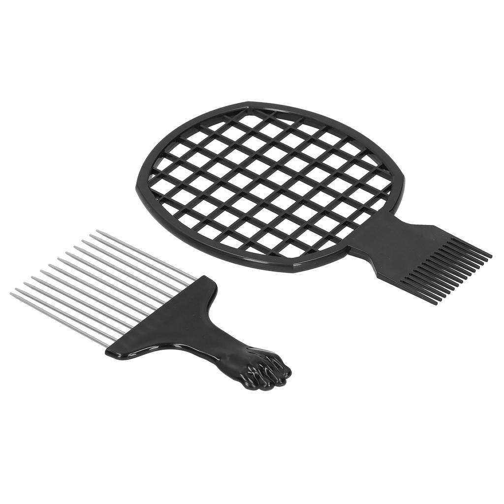 Hair Pick Comb Fist Wide Teeth Afro Twist Comb Barber Hairdressing Tool for Hair Salon