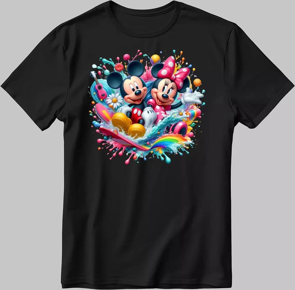 Mickey Mouse Black TShirt Cute Couple Gift S