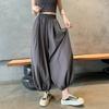 Ice Sunscreen Fluffy Three-dimensional Bloomers Women's Summer Plus Size Fat Mm Casual Nine-point Pants Loose and Thin Carrot Pants