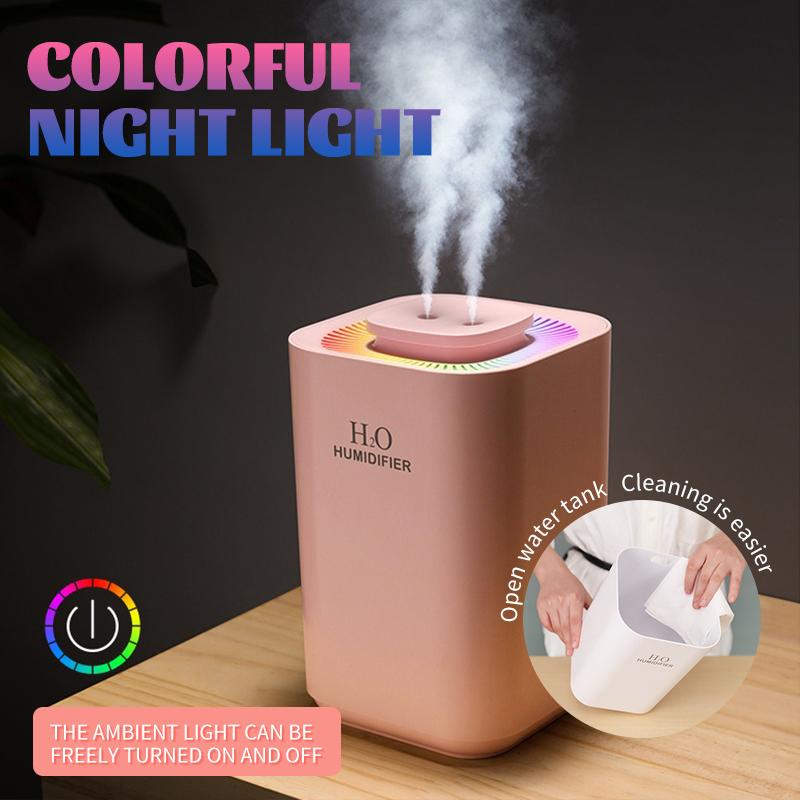New 3.3L Large Capacity Humidifier Quiet  air Humidifier for Home Houseworld and Bedroom Hydrating Spray Aromatherapy Diffuser