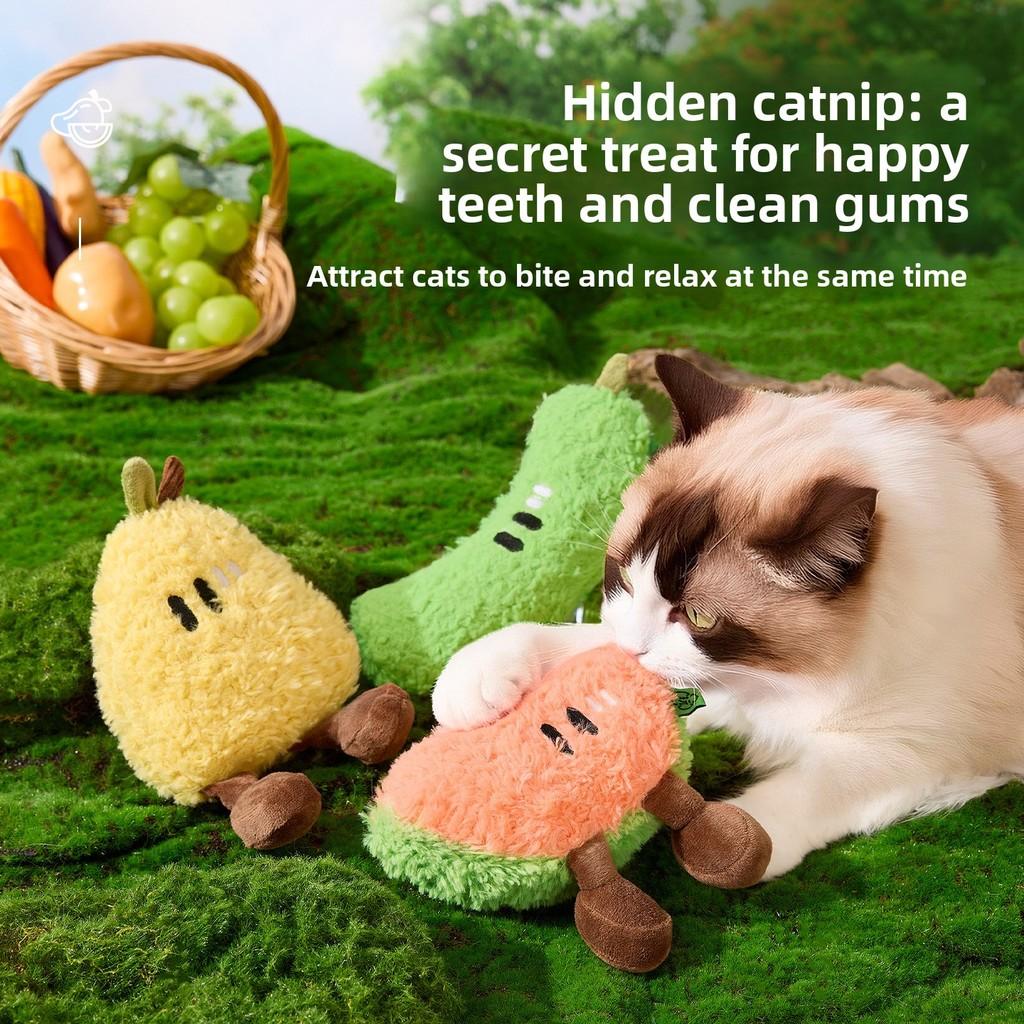 Pet Fruit Toys Interactive Sound Plaything For Cats And Dogs