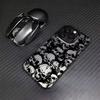 Heavy Duty Shockproof Black Art Skull Case For Iphone 17 Air 16 16e 15plus 14 13 12 11 Pro Max Matte Protective Back Cover