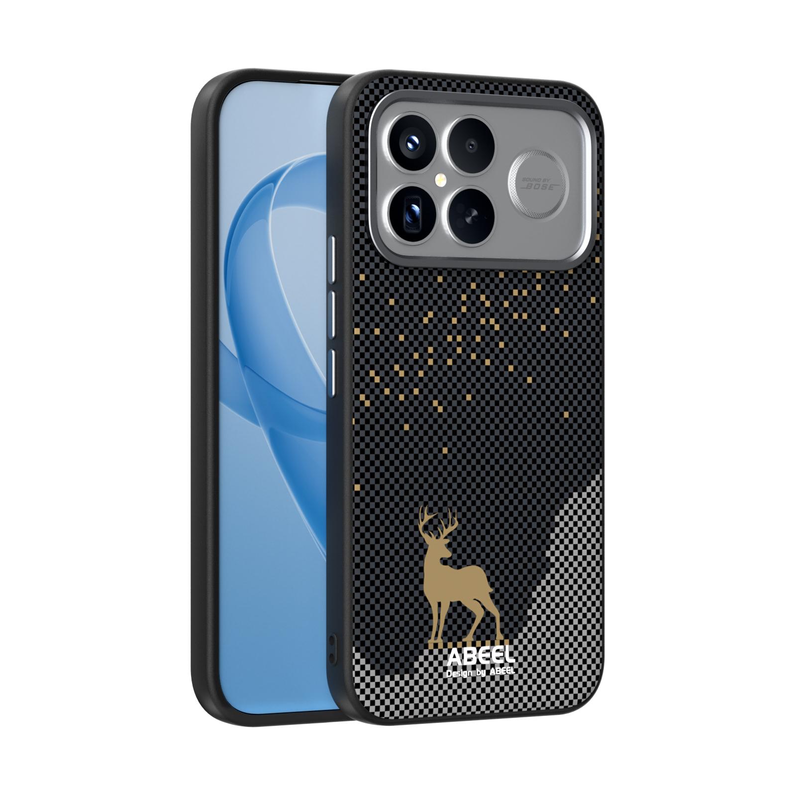 

For Redmi K90 Pro Max Wireless Charging Carbon Fiber Deer Pattern Camera Circle Protector Mobile Phone Cases Cover Redmi K90
