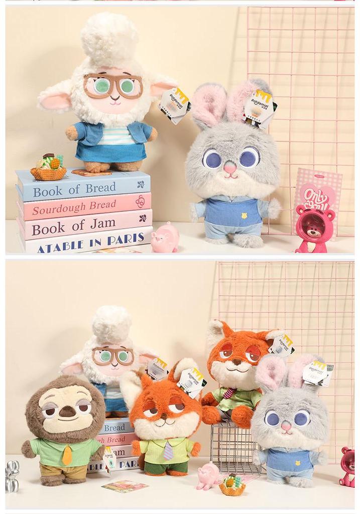 Disney Zootopia Officer Judy, Nick & Flash Plush Toys