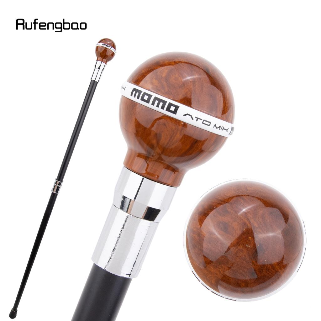 Rot Weiß Kugel Silber Gehstock Mode Dekorativer Gehstock Gentleman Elegant Cosplay Stock Krummstab 92cm