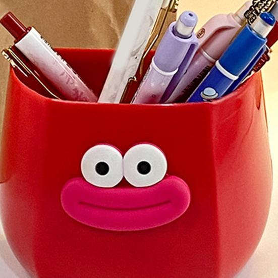 Držák na pera Big Mouth Kreslený DIY Penál Velkokapacitní Nádoba na pera Studenti Plastový Zábavný Stolní Organizér