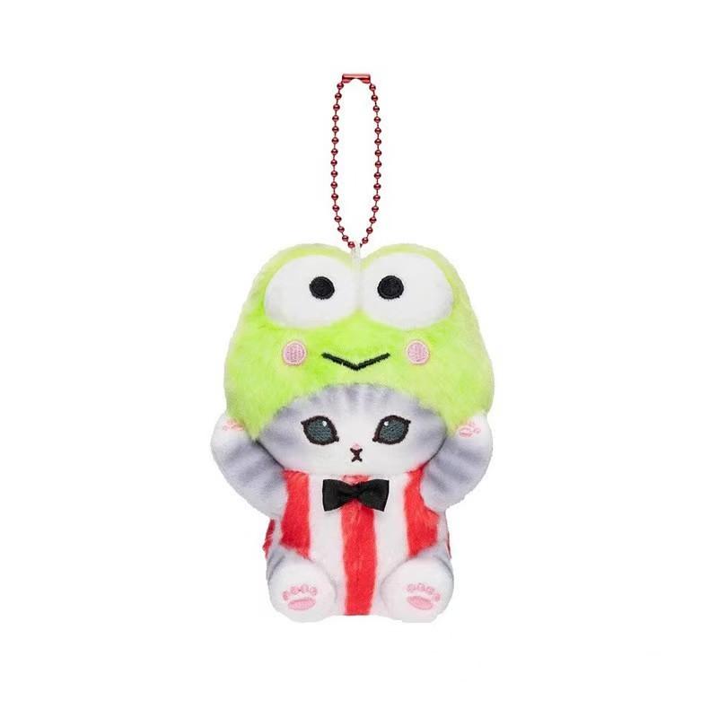 Mofusand Cos Series Plush Keychain Cute Cat Plushie Bag Pendant Soft Stuff Accessories For Birthday Gift