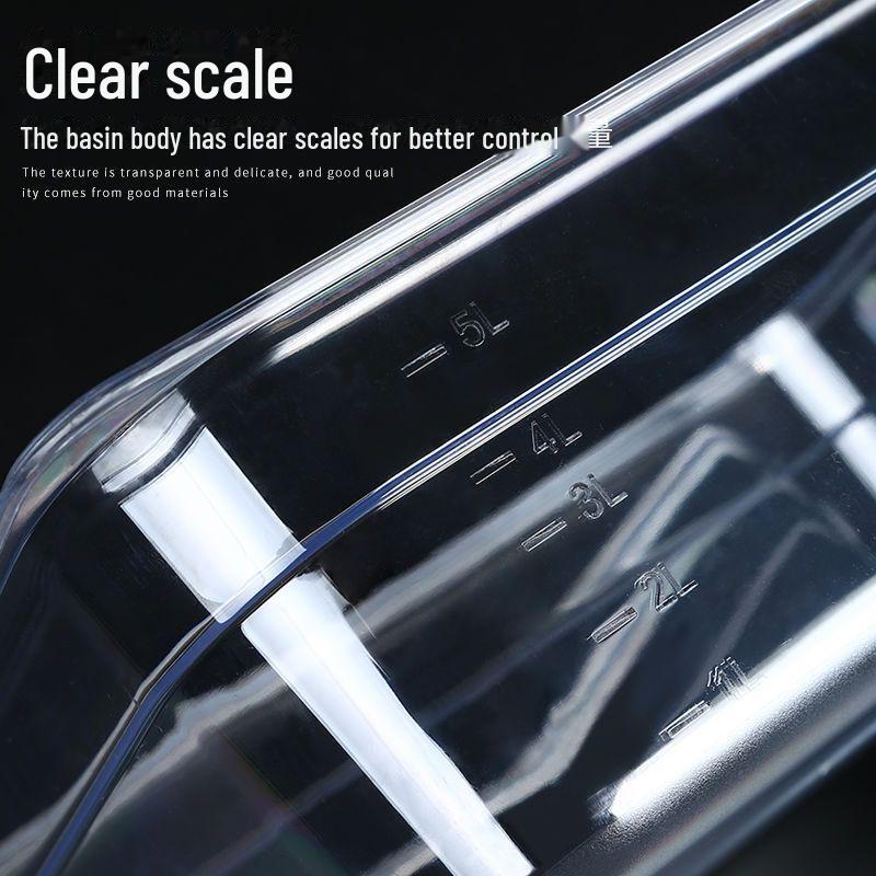 Transparente rechteckige Acryl-Heißtopfschale und Frischhalte-Obst-Auslagebox