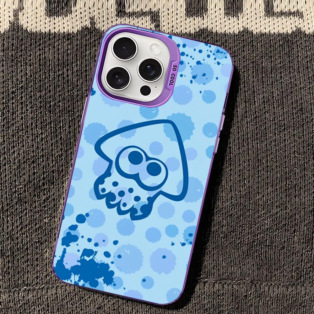 

J-jogo GAME S-SplatoonS Phone Case For iPhone 16 15 14 13 12 11 Pro Max X XR XSMAX 8 7 Plus Matte Shockproof Back Cover iPhone 14 plus