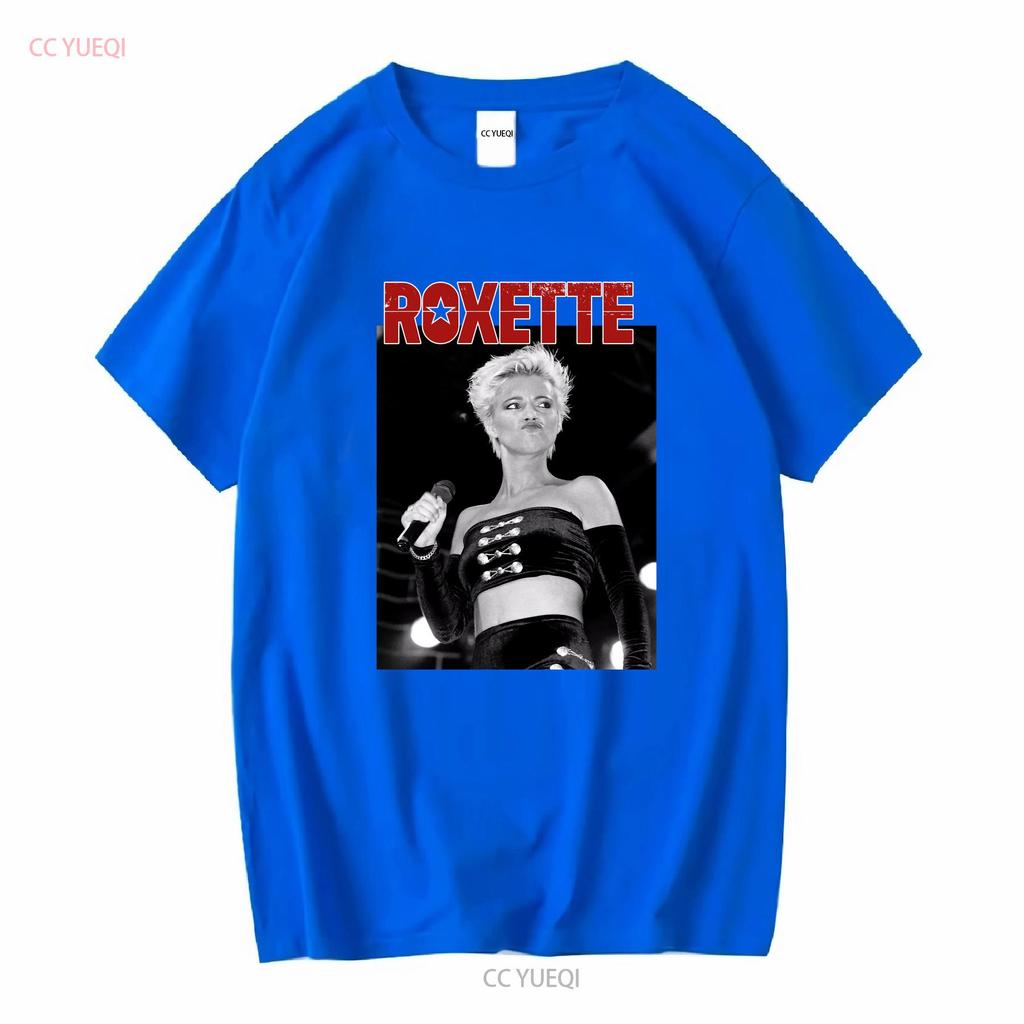 Vtg Roxette En Concierto Algodón Pesado S 5xl Camiseta Negra Mm661 Mangas Largas O Cortas Lavado Vintage Elegante Suave Transpirable