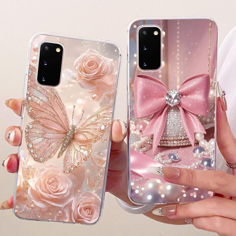 For Samsung Galaxy S20 Plus Case Fashion Butterfly Flower Soft Clear Silicone Back Phone Cover For Samsung S20 Ultra S 20 Bumper