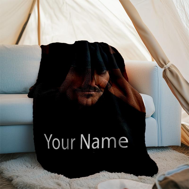 Custom Name The Count of Monte Cristo Theme Printed Blanket - Perfect for Couch, Bed, Travel & Outdoor Use | Machine Washable, Cozy & Durable.