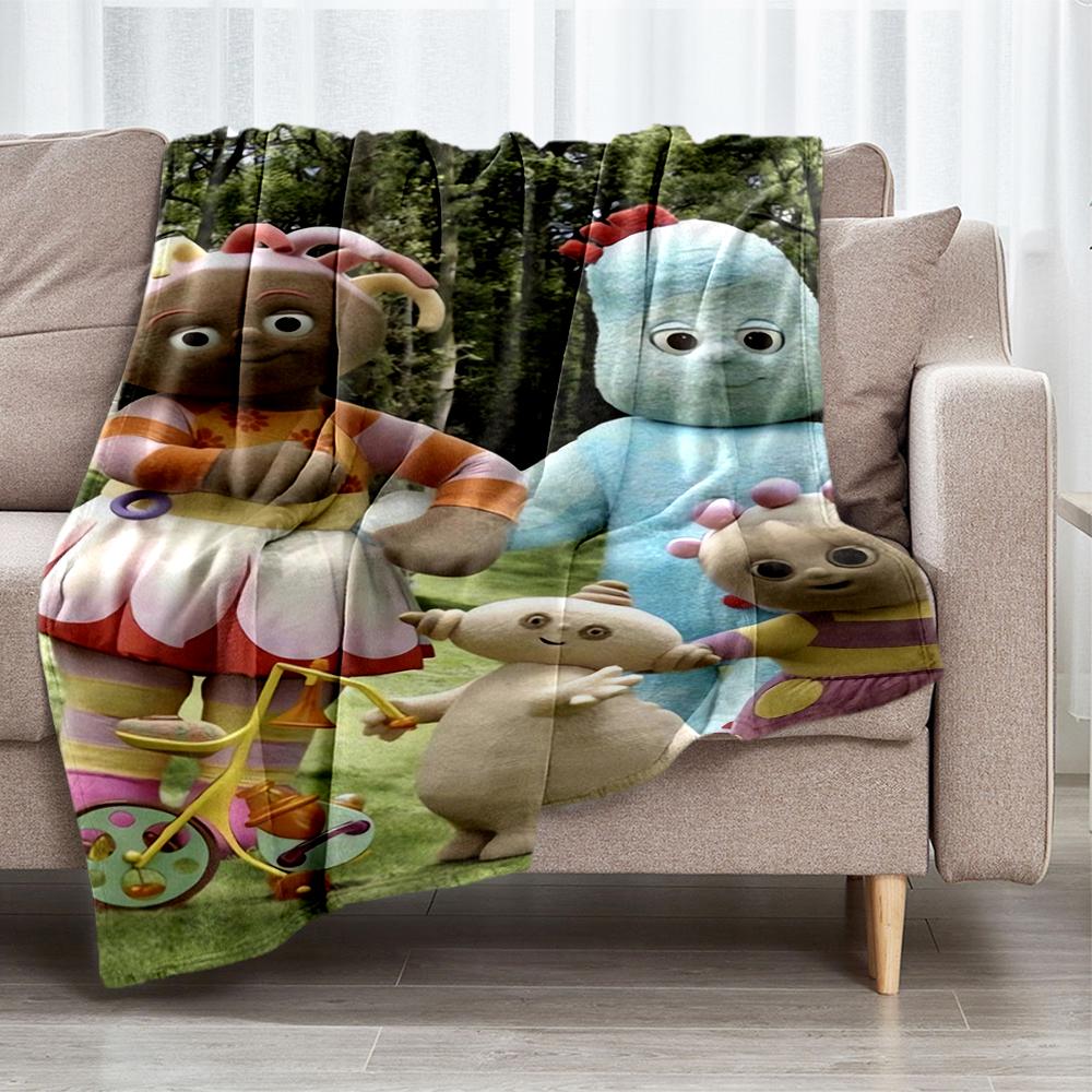 In the Night Garden Theme Printed Blanket - Perfect for Couch, Bed, Travel & Outdoor Use | Machine Washable, Cozy & Durable.