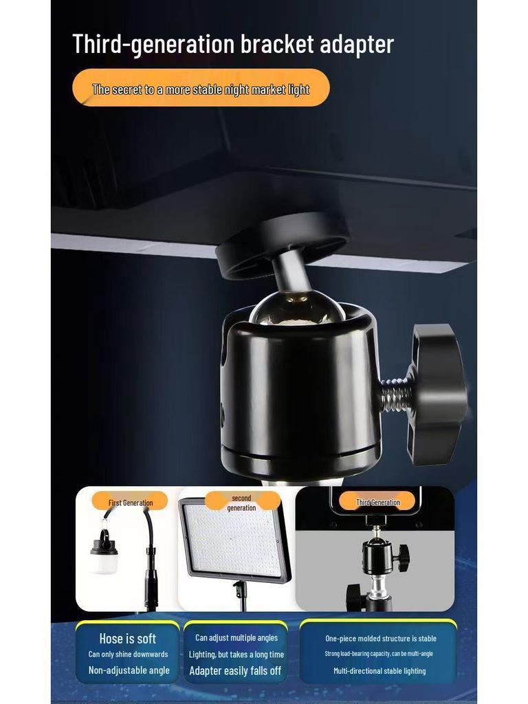 Rechargeable LED Night Market Stall Lamp: Super Bright Outdoor Lighting with Emergency Power Outage Support.