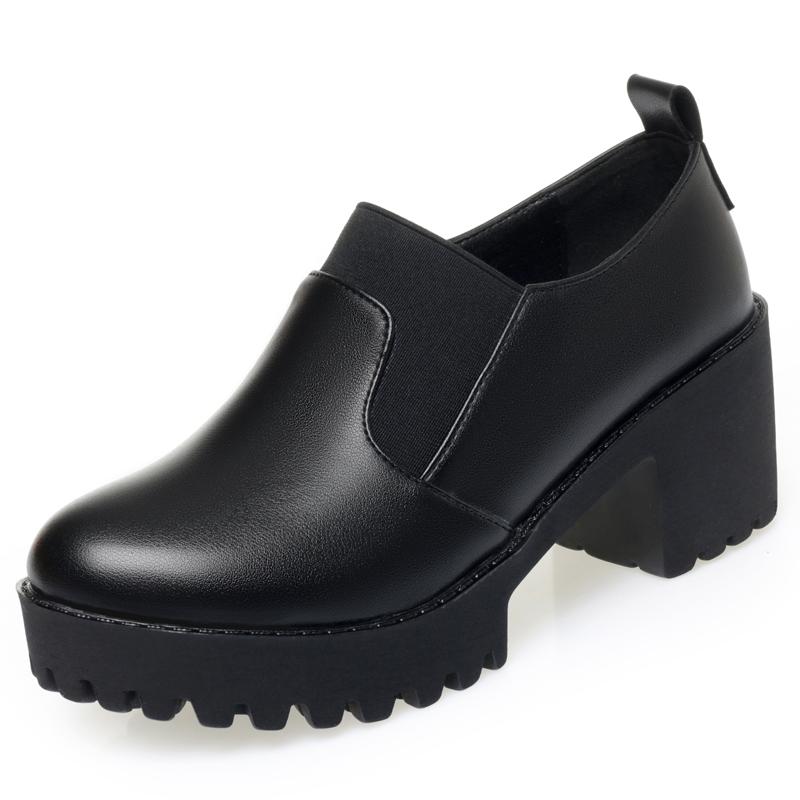 Fashion AIYUQI 2025 new style women’s high heels thick heel lolita female shoes Women Large Size Formal Loafers