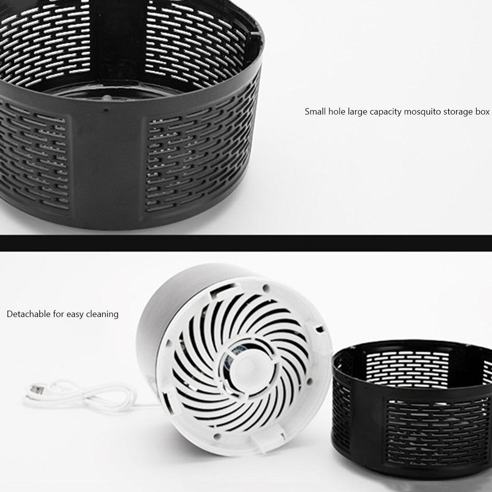 Mute Mosquito Killer Lamp USB Bug Insect Trap Radiationless Light (Black)