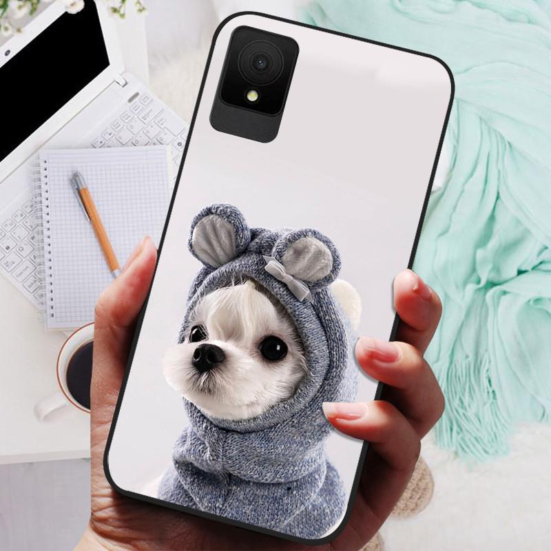 for TCL 502 Case Soft TPU Silicone Phone Covers for TCL 501 503 Case Bumper TCL502 Shockproof Coque Cover Luxury Cute Cartoon
