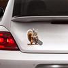 Squirrel With Chainsaw Car Sticker Vinyl Decal Waterproof Rear Window Motorcycle Camper Bumper Truck Laptop Decoration TM319