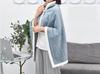 Flannel Embossed Shawl Blanket: Light Luxury, No Pilling, No Fading, Machine Washable, Ideal for Naps & Air Conditioned Spaces.