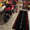 Motorrad Auslegermatten Langlebig Anti-Rutsch Rennsport Läufer Teppich Garage Parkplatz Bodenmatte Heimdekoration
