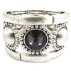 Les Trésors De Lily [G5212] - Silver Gray 'Kilimanjaro' Designer Bracelet