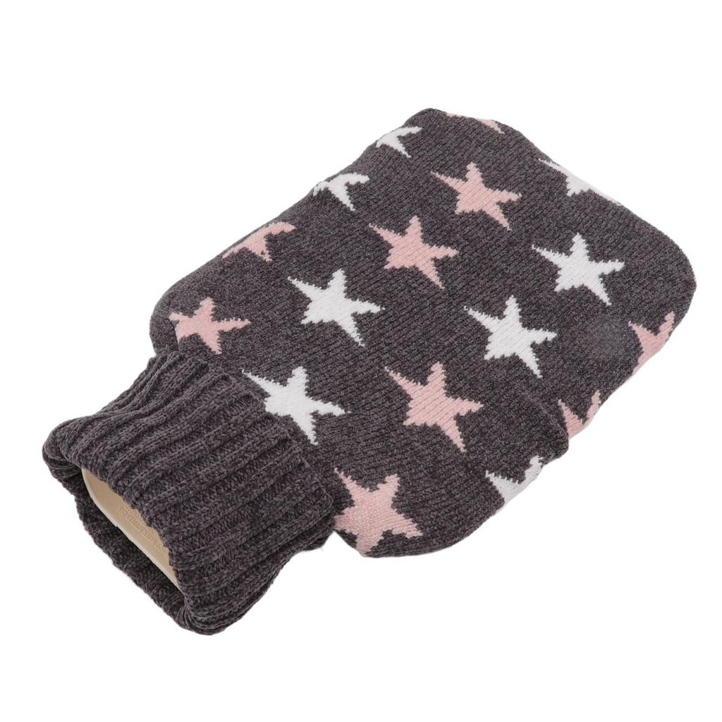 2000ML Hot Water Bottle Hot Water Bag with Soft Knitted Cover for Neck Shoulder Warm for Winter