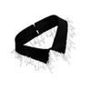 Elegant Pearls Beaded Tassels Trim Detachable Faux Collar Enhances Clothing Layers for Women Jewelry Bib Choker Neckalce
