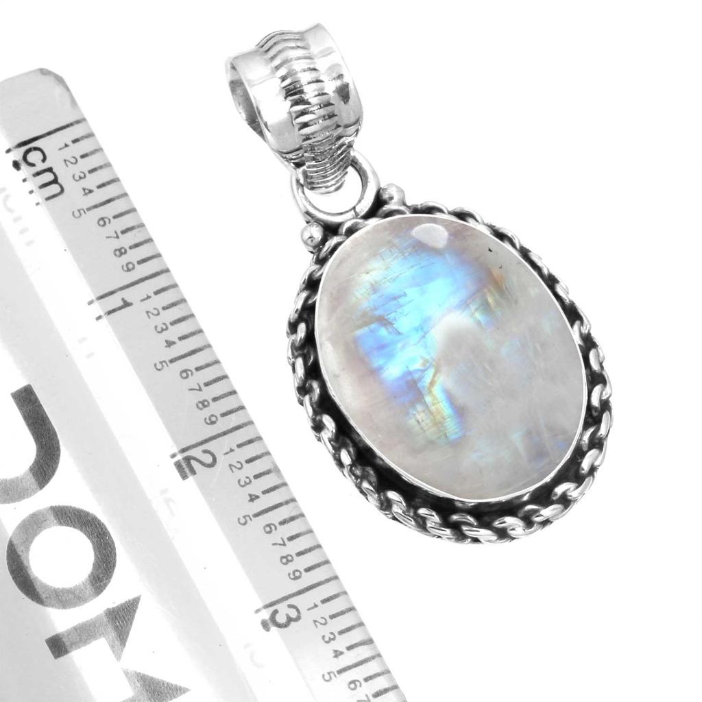 925 Sterling Silver Pendant Women Gemstone Handmade Jewelry Friendship Day Gift Malachite Moonstone Rose Quartz Red Stone Smoky Topaz Tiger Eye