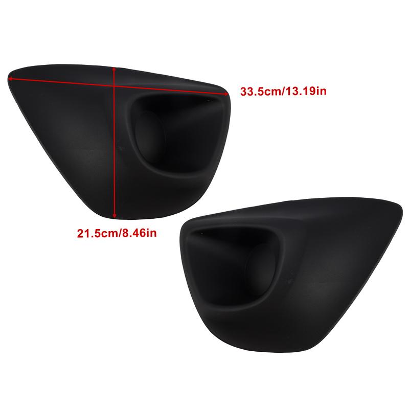 Artudatech 2PCS Front Bumper Fog Light Cover Grille Fit for Vauxhall Vivaro B MK2 2015- Car Accessories 2016 2017 2018