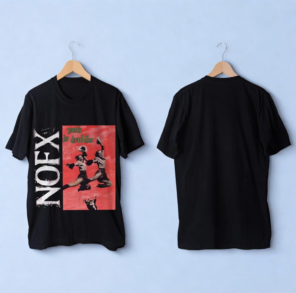 Nofx Punk in Drublic Album Punk Rock Band Black Tshirt Size S5XL Unisex T-Shirt XL