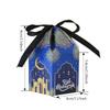 10Pcs Eid Mubarak Candy Box Cookie Snack  Gift Packaging Boxes Bag 2024 Ramadan Kareem Muslim Festival Party Decoration Supplies